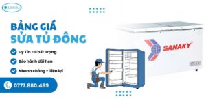 bảng giá sửa tủ đông