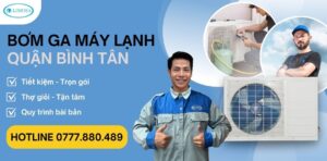 bơm gas máy lạnh quận Bình Tân