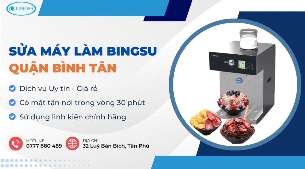Sửa Máy Làm Bingsu Quận Bình Tân Tại Nhà - Nơi Sửa Uy Tín, Thợ Sửa 24/7 sửa máy làm Bingsu quận Bình Tân