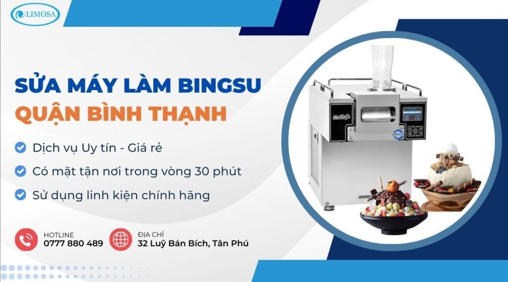 Sửa Máy Làm Bingsu Quận Bình Thạnh Tại Nhà - Dịch Vụ Uy Tín sửa máy làm Bingsu quận Bình Thạnh