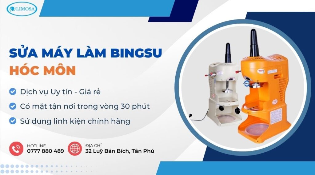 Sửa Máy Làm Bingsu Tại Hóc Môn Uy Tín, Nơi Sửa 24/7 Giá Rẻ sửa máy làm Bingsu tại Hóc Môn