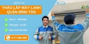 tháo lắp máy lạnh quận Bình Tân