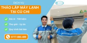 tháo lắp máy lạnh tại Củ Chi