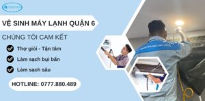 vệ sinh máy lạnh quận 6