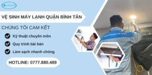 vệ sinh máy lạnh quận Bình Tân