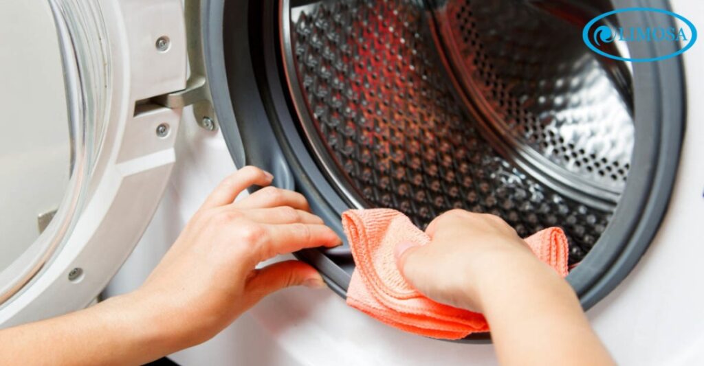 Cách Sử Dụng Chế Độ Vệ Sinh Máy Giặt Hitachi Cực Đơn Giản Vệ Sinh Cửa Máy Giặt và Viền Cao Su