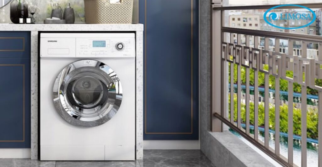 Cách Sửa Máy Giặt Samsung Mất Nguồn Chập Chờn Hiệu Quả Vị trí đặt máy giặt không bằng phẳng, ẩm ướt