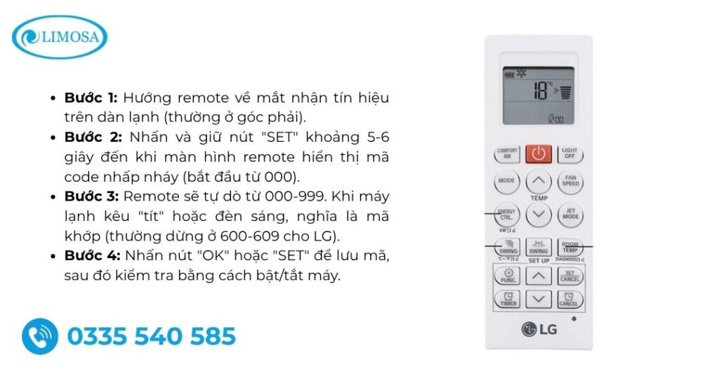 Tần số máy lạnh LG là bao nhiêu? Cách cài đặt và mã remote chi tiết Cách đo tần số máy lạnh LG
