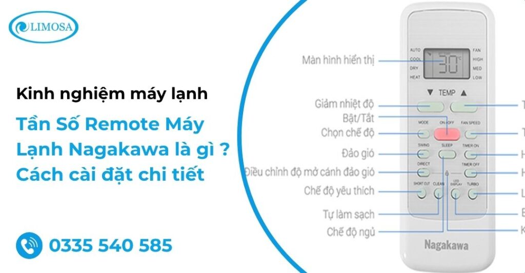Tần Số Remote Máy Lạnh Nagakawa là gì ? Cách cài đặt chi tiết Tần số remote máy lạnh Nagakawa